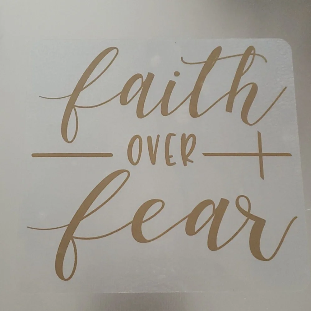 Faith Over Fear Sign